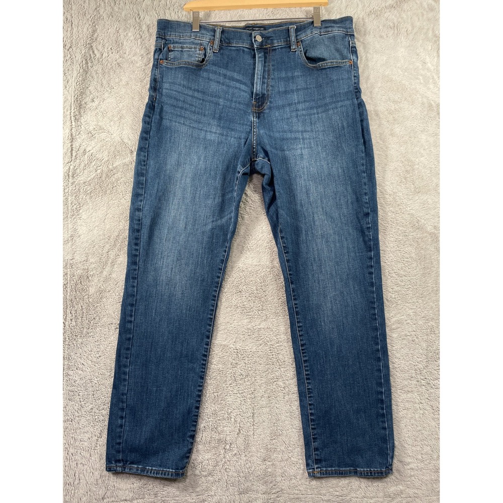 Lucky Brand 410 Athletic Straight Leg Jeans Mens W38xL31 Blue Denim Casual Chore